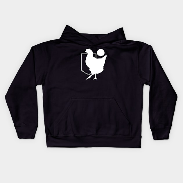 Chicken Class Emblem Kids Hoodie by Spykles